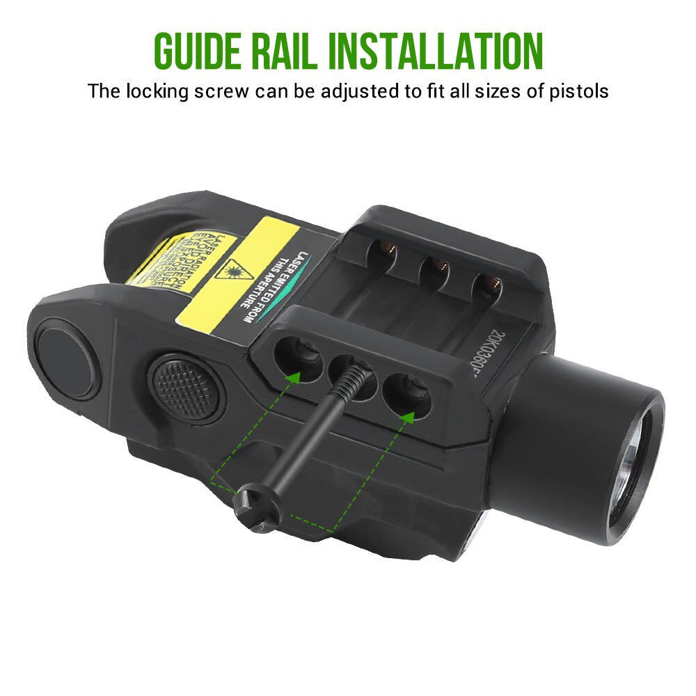500 Lumens Pistol Light Blue/Green Laser Flashlight Airsoft-3