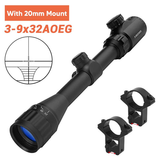 6-24x50 Tactical Rifle Scope Red & Green Cross Airsoft-20