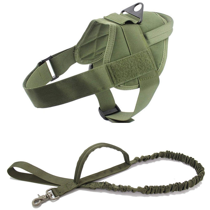 Military Tactical Dog Harness Patrol K9 Working Pet-14