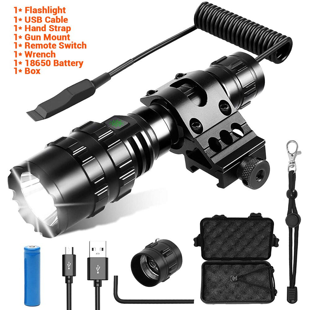 1600 Lumen Tactical Flashlight Outdoor Airsoft-12