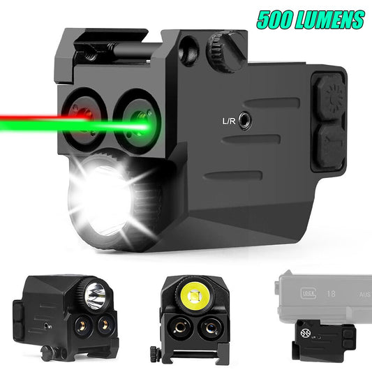 500 Lumens Tactical Gun Light Red Green Laser Airsoft-0