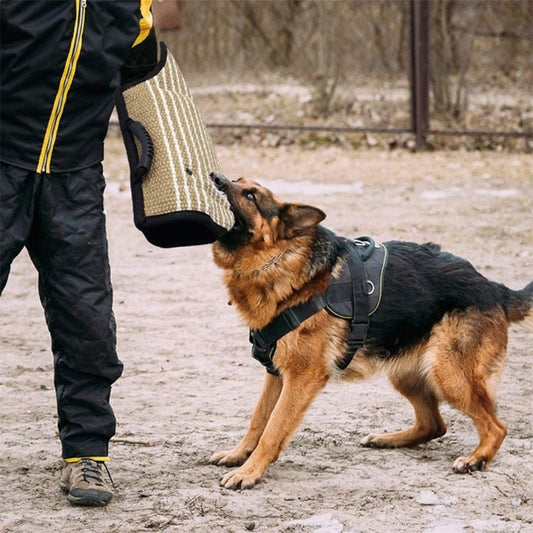 Strong Jute Dog Bite Sleeve Tug Work Puppy Training-0