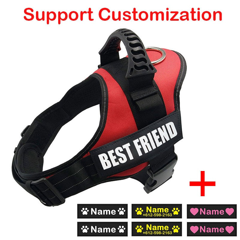 Dog Harness ID Tag Custom Harness-0