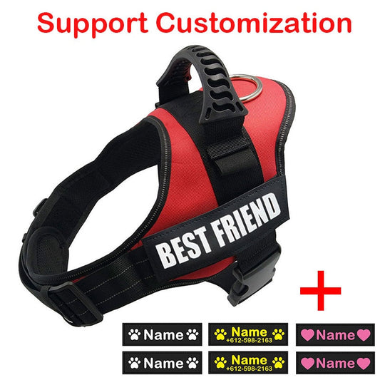 Dog Harness ID Tag Custom Harness-0