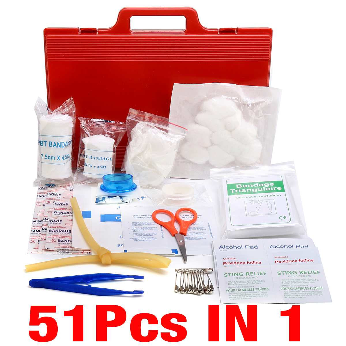 Mini Safe Camping Hiking Car First Aid Bag Kit-5