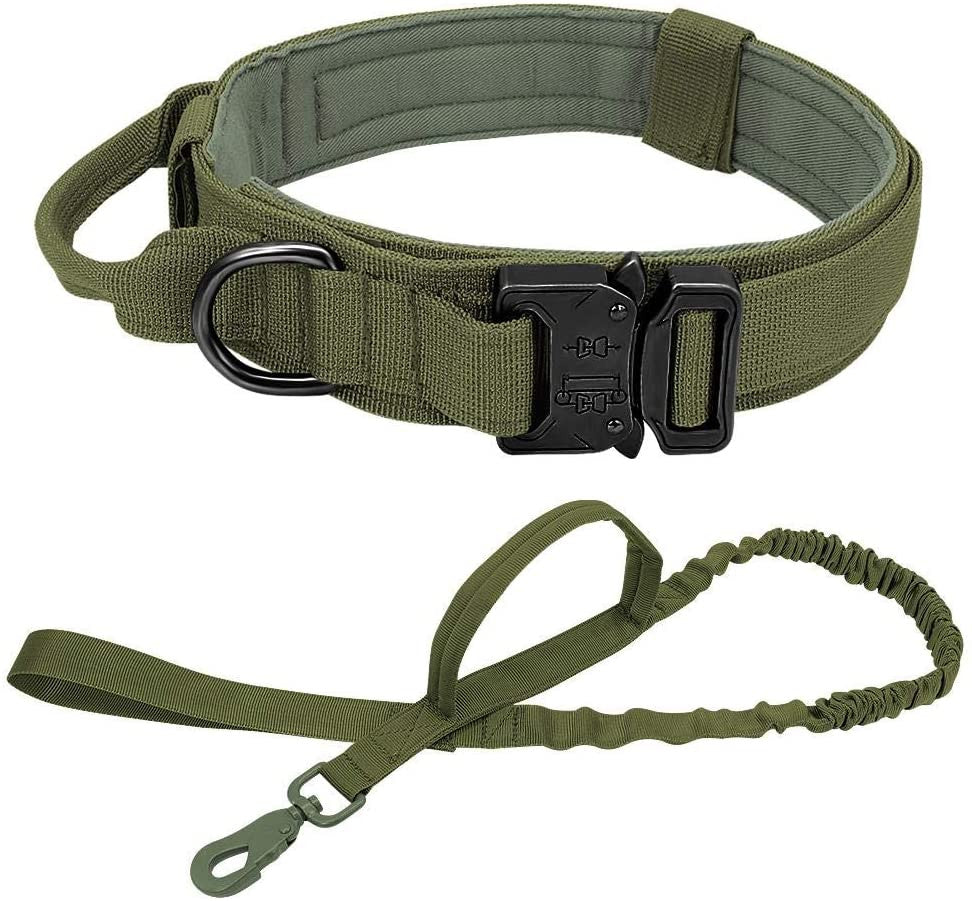 Military Tactical Dog Collar & Leash-8
