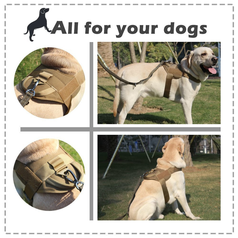 Military Tactical Dog Harness Patrol K9 Working Pet-1