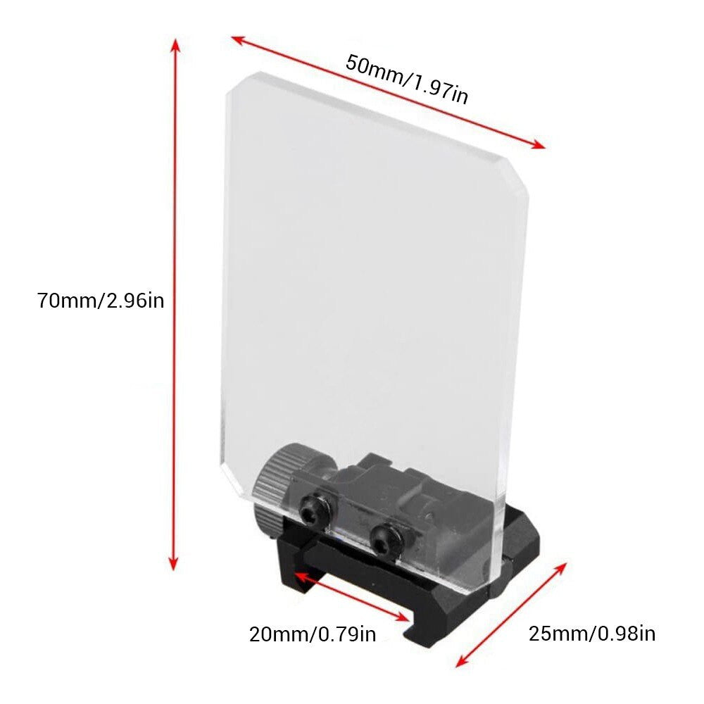 Optic Scope Lens Shield Protector Square Foldable Optic Sight Airsoft-2