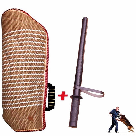 Jute Thickened Dog Bite Sleeves-0