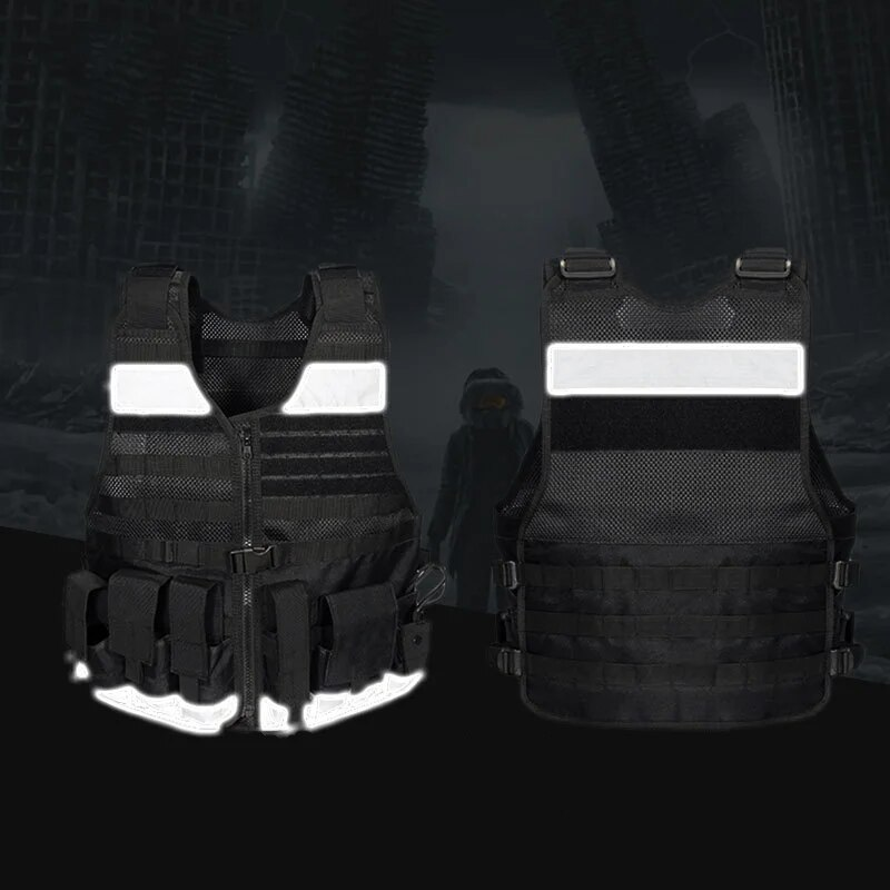 Patrol Duty Multifunctional Fluorescent Reflective Vest-2