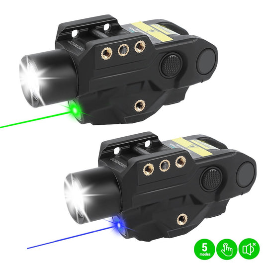 500 Lumens Pistol Light Blue/Green Laser Flashlight Airsoft-0