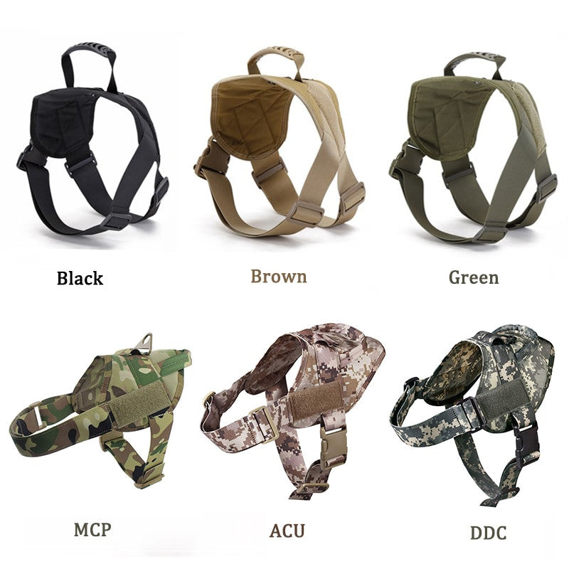 Military Tactical Dog Harness Patrol K9 Working Pet-5