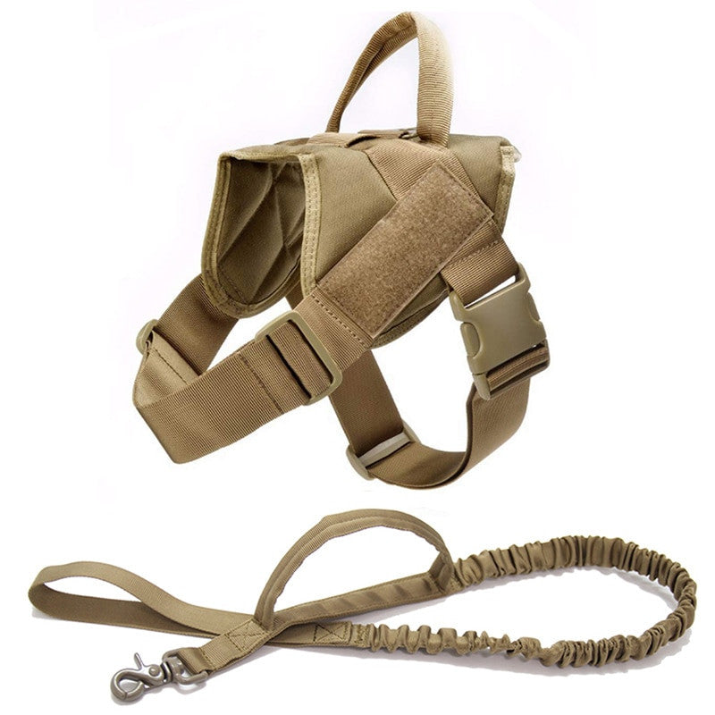 Military Tactical Dog Harness Patrol K9 Working Pet-13