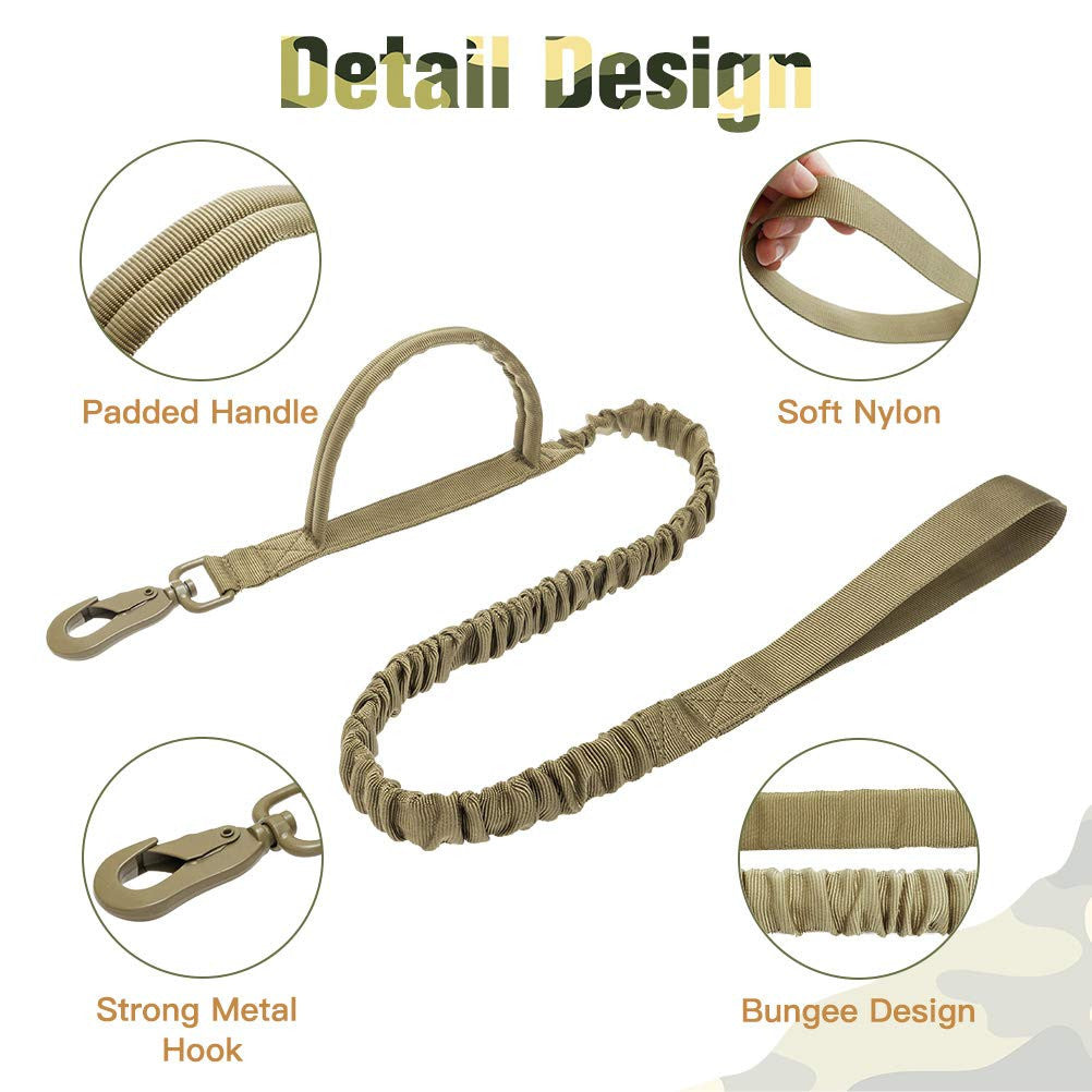 Military Tactical Dog Collar & Leash-4