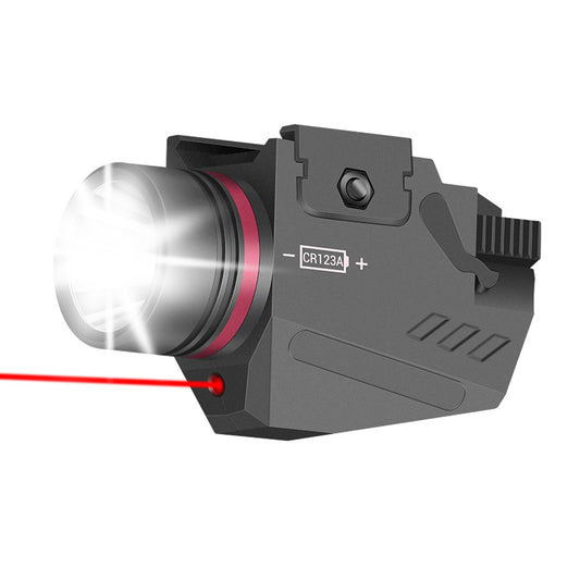 Tactical Gun Light with Red Laser-0