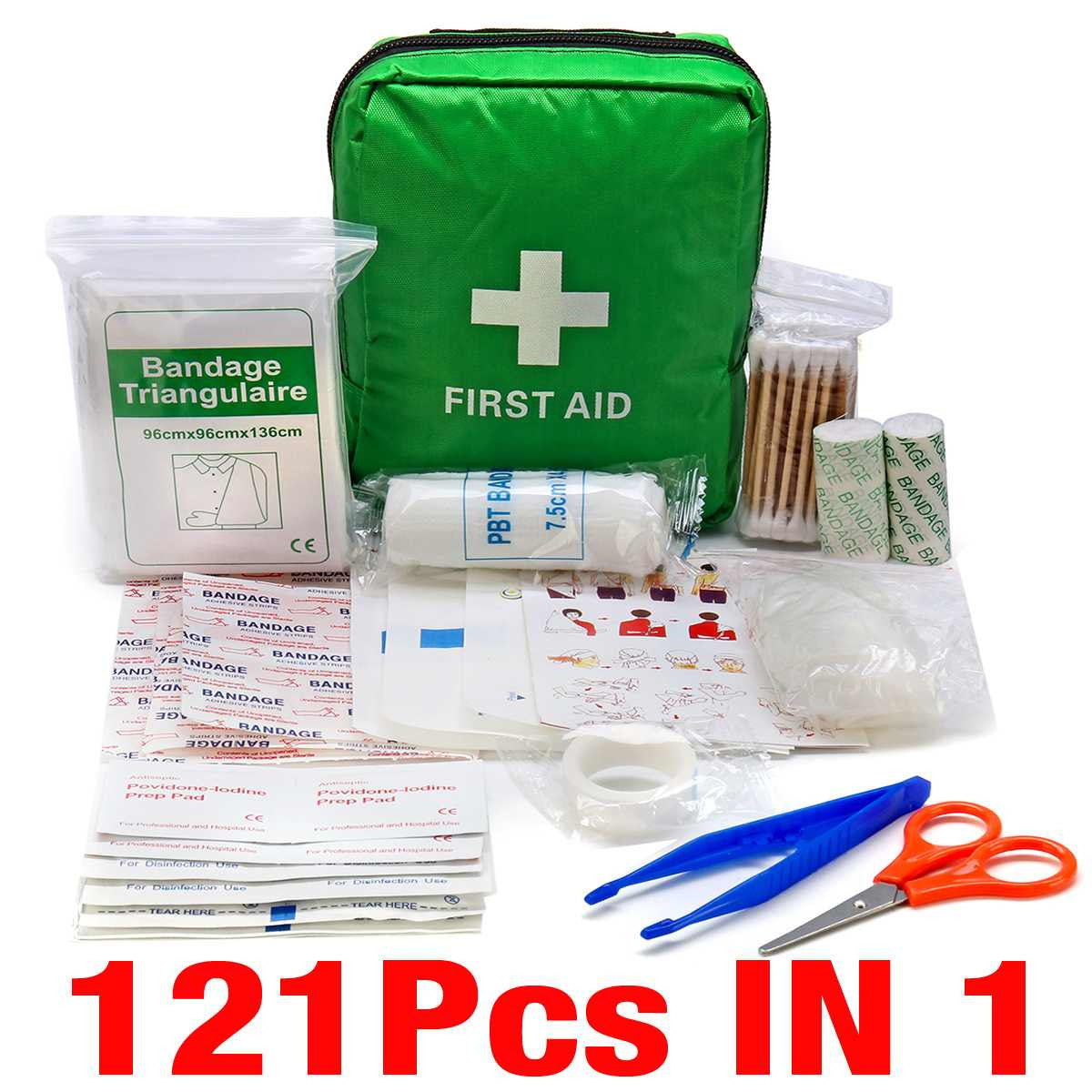 Mini Safe Camping Hiking Car First Aid Bag Kit-2