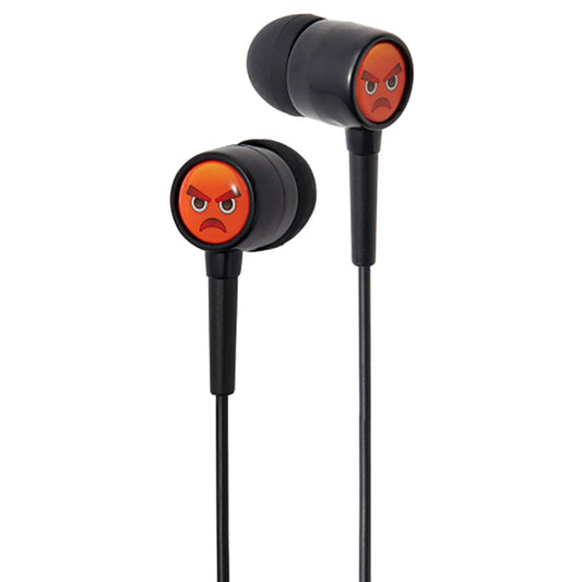 Groov-e EarMOJI's Stereo Earphones - Angry Face - GV-EMJ/26-0