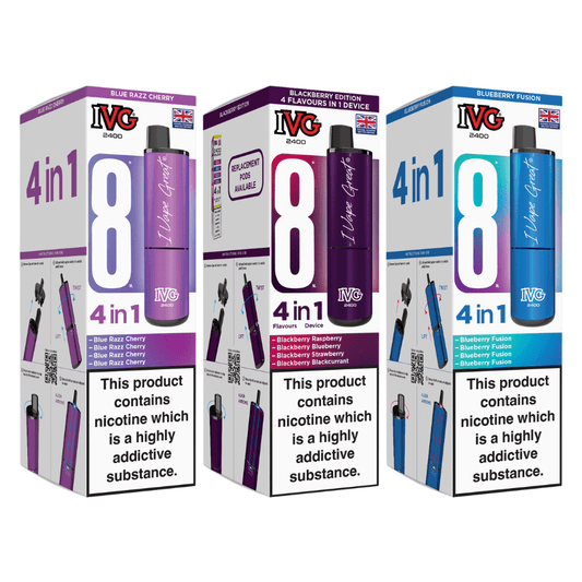 4 in 1 IVG Air 2400 Disposable Vape-0