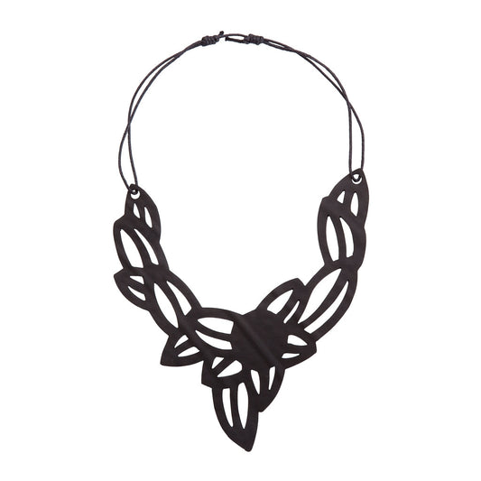 Iris Elegant Inner Tube Vegan Necklace-0
