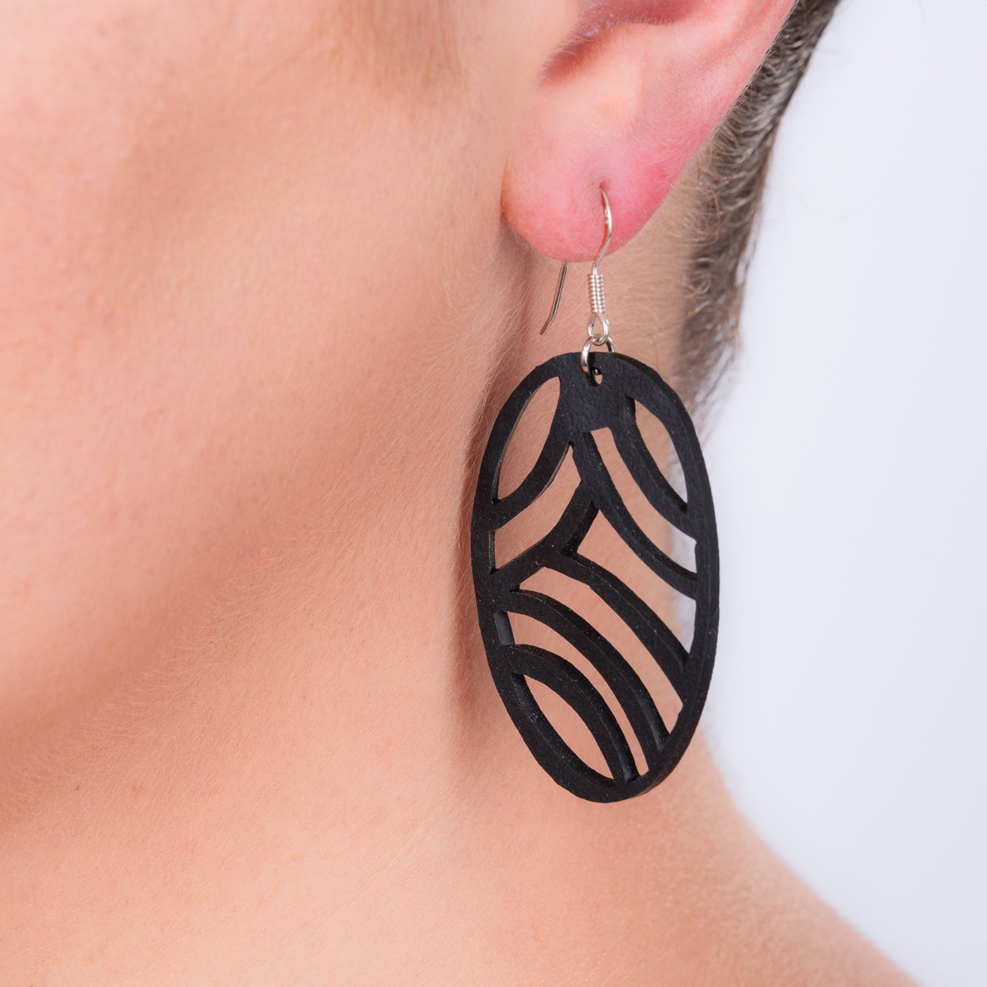 Seraphine (I) Recycled Rubber Earrings-1