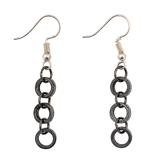 Forger Bicycle Chain Earrings-0