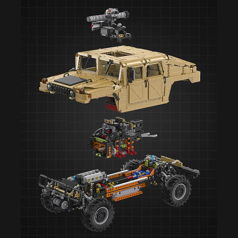 Remote Controlled Humvee 3934pcs-4