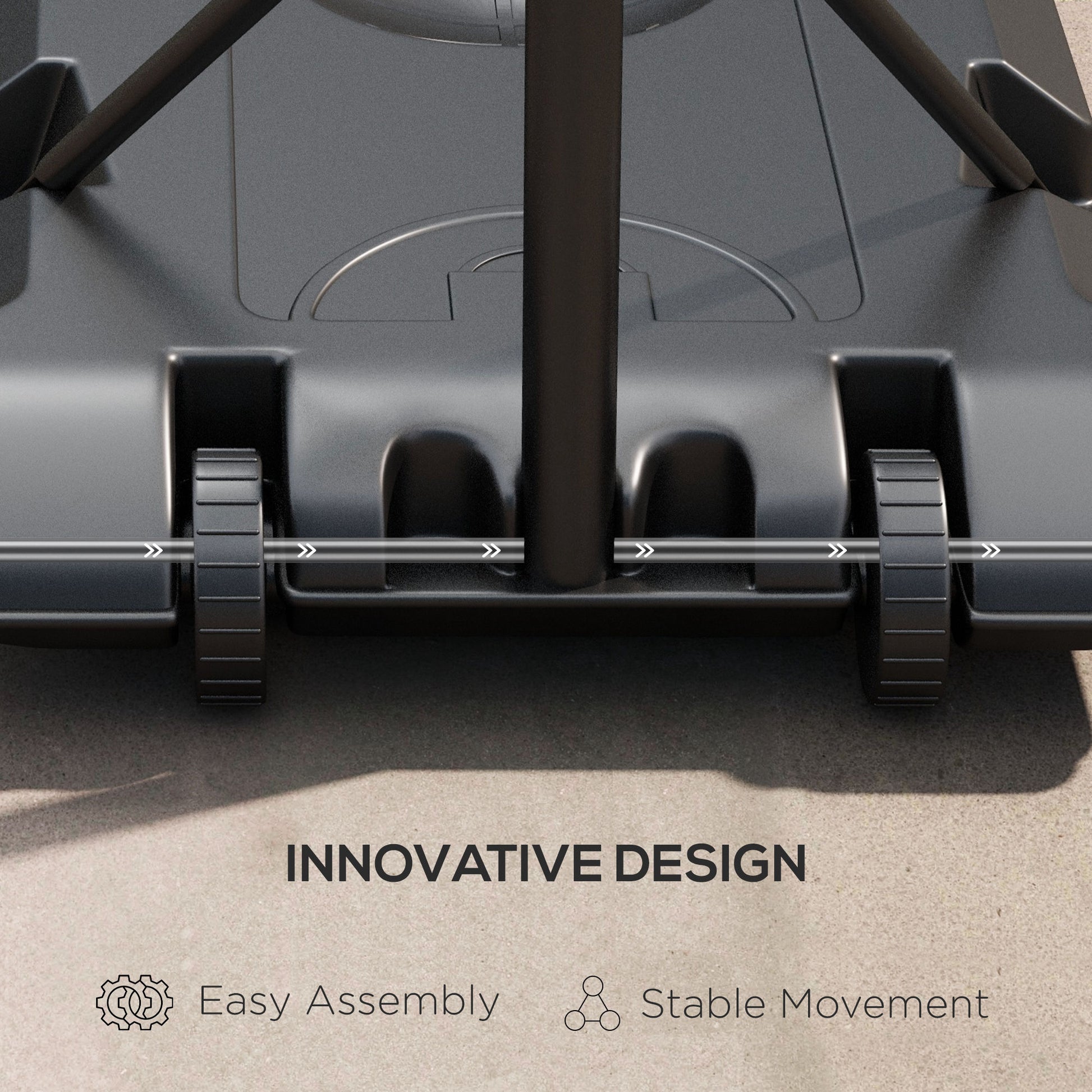 Adjustable Basketball Stand Net System, with Wheels, Enlarged Base, PE, Backboard, 179-209cm | SPORTNOW-5