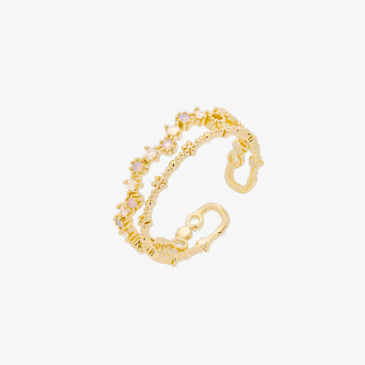 Princess Cubic Layered Ring-0