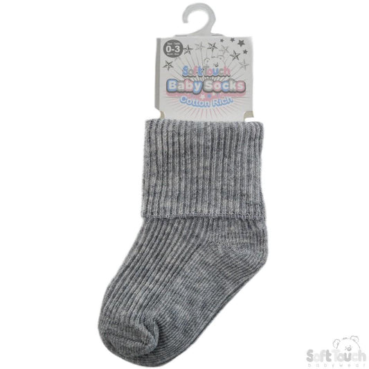 Plain Turnover Socks (-03) S104-G-03-0
