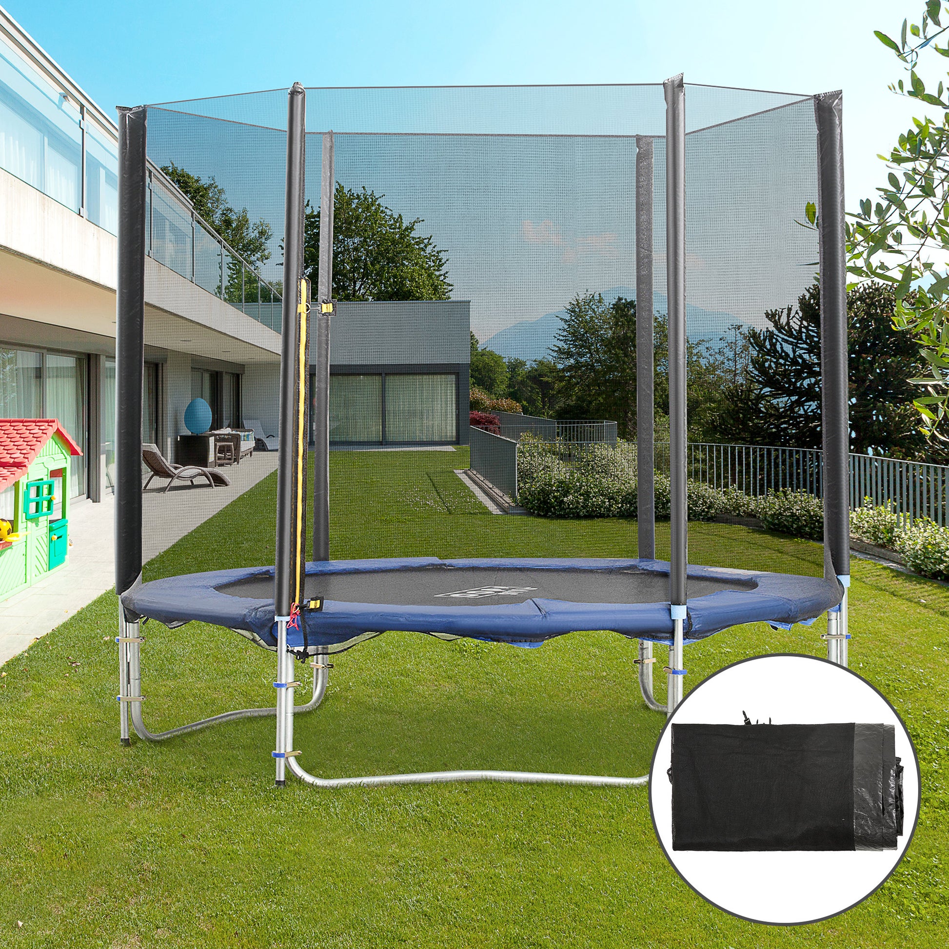 HOMCOM 8ft Trampoline Replacement Net-8