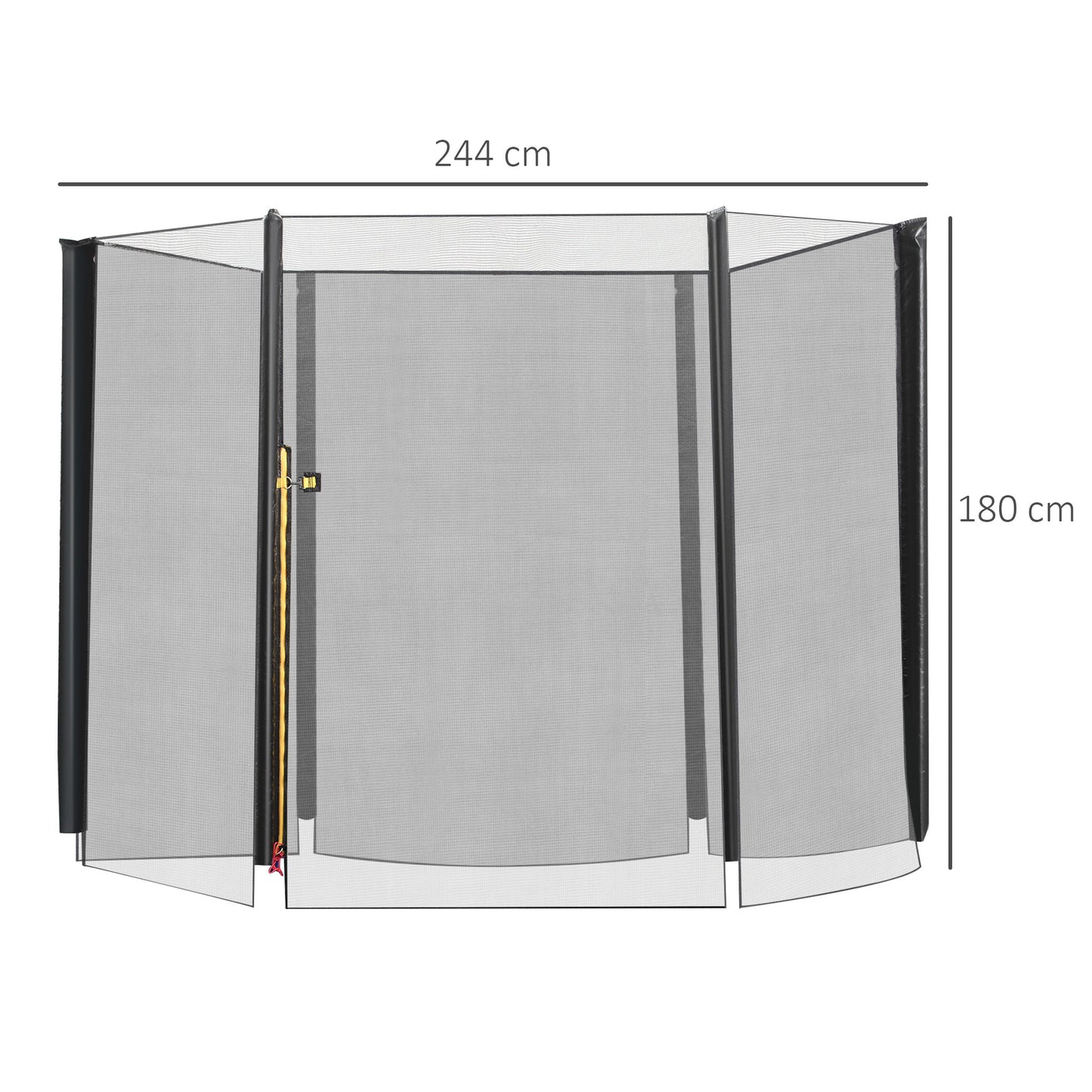 HOMCOM 8ft Trampoline Replacement Net-1