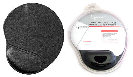 Gembird Gel Wrist Rest Mouse Pad - Black - MP-GEL/BLK-0